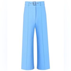 Veronica Beard high waisted crop blue pant with matching belt.  Size 2 (Lyla )